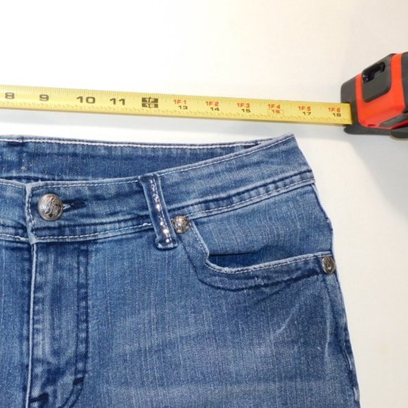 Style & Co. Women's Blue Jeans Shorts with Embellishments Size 14P - Picture 4 of 8